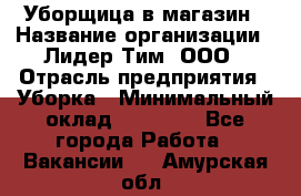 Уборщица в магазин › Название организации ­ Лидер Тим, ООО › Отрасль предприятия ­ Уборка › Минимальный оклад ­ 20 000 - Все города Работа » Вакансии   . Амурская обл.